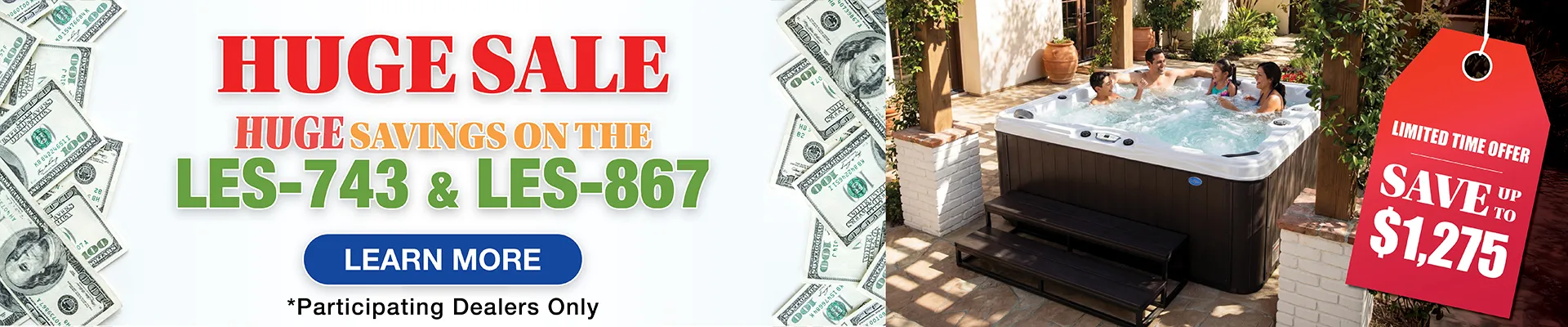 Calspas hot tub being used in a family setting - Bellmore